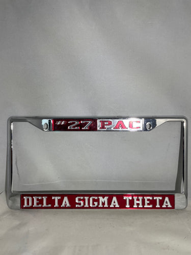 #27 PAC Delta Sigma Theta License Frame image 0