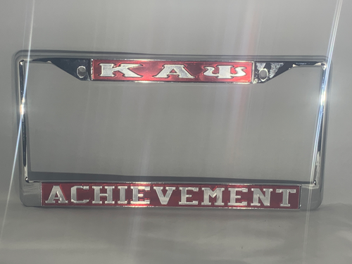 KAP Achievement License Frame- Red Background Mirror Letters image 0