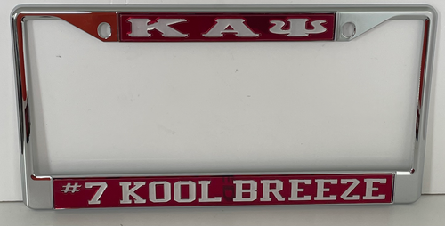 KAP #7 Kool Breeze Frame- Red Background Mirror Letters image 0