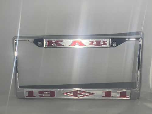 KAP 1911 w/ Diamond License Frame- Mirror Background Red Letters image 0