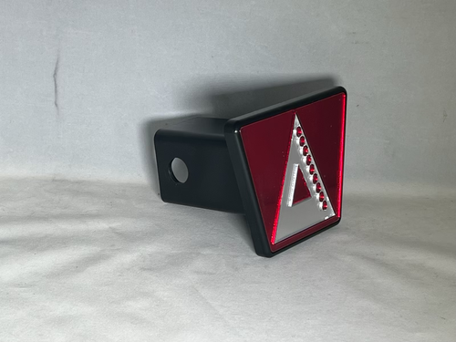 DST Pyramid Hitch w/ 9 pearls- Red Background Mirror Pyramid image 0