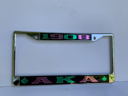 1908 AKA IVY BLACK BACKGROUND GREEN PINK GREEN PINK image 0